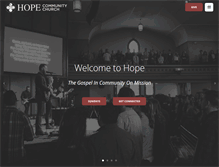 Tablet Screenshot of hopecc.com
